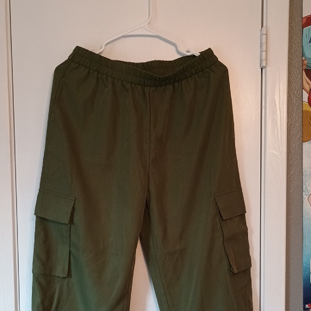 Olive Green Women's Cargo Pants